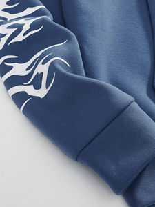 Sweat à capuche imprimé personnalisé pour hommes fermeture éclair complète respirant confortable coton polaire/polyester tissu hiver brodé dessin animé - Product Image 5