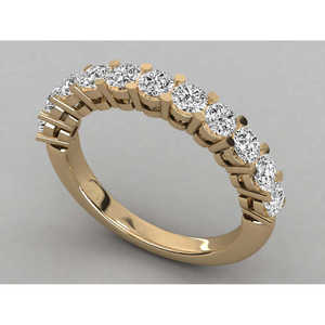 Anillo de Oro de 9K con Diamante Cultivado en Laboratorio para Mujer - Product Image 1