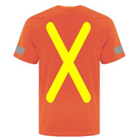 Vente en gros T-shirt de sécurité personnalisé haute visibilité avec bande réfléchissante parfait pour les quarts de nuit T-shirts haute visibilité avec poches
