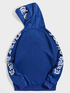 Sweat à capuche pour homme zippé avec imprimé personnalisé Sweat à capuche en polaire confortable pour homme Sweat à capuche 100% coton - Product Image 2