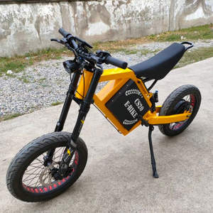 Vélo tout-terrain électrique CS20 12000W à suspension intégrale pour motard, moteur de moyeu arrière, batterie au lithium, vitesse unique, NEUF - Product Image 2