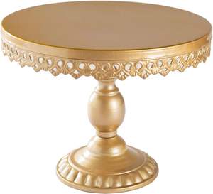 Merveilleux Design Forme Ronde Plaqué Or Gâteau et Dessert Stand Deluxe Qualité Grande Taille Support à Pâtisserie en Métal - Product Image 1