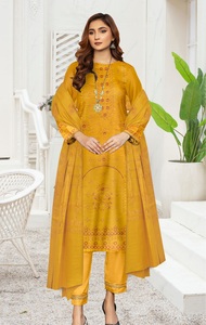 Ensemble Salwar Kameez pour femmes de couleur unie séchage rapide respirant pelouse tenue décontractée vêtements traditionnels pour femmes-style indien pakistanais - Product Image 6