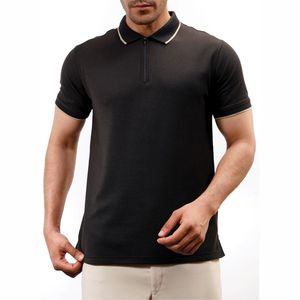 Logo personnalisé unisexe pour chemise OEM, chemise de golf en coton tricoté respirant de haute qualité, séchage rapide, uniforme d'équipe pour hommes et femmes, vente en gros - Product Image 1