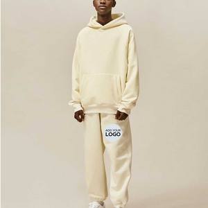 Chándal de hombre Sudadera con capucha de cordón de 2 piezas Trajes de jogging Trajes casuales para hombres - Product Image 1