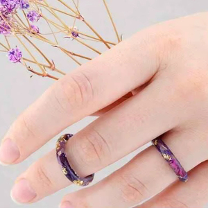 แหวนเรซิ่นอะคริลิกรูปทรงกลม แหวนทำมือ แหวนแห่งความรัก เครื่องประดับสำหรับงานปาร์ตี้ผู้หญิง ขายส่งราคาดีที่สุด - Product Image 1