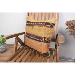 Beige Kilim Wool Pillow 18x18 Inch Luxury Rustic Design <b>Fluffy</b> Vintage Print Portable for <b>Bedding</b> Christmas Holiday - Product Image 3