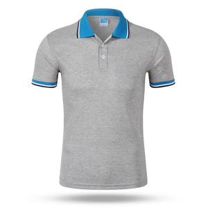Camiseta de algodón personalizada para hombre Polo de golf camisa con bordado impreso Logo hombres colar Polo camisetas logo personalizado - Product Image 2