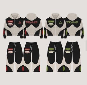 ชุดวอร์มสไตล์วินเทจสำหรับผู้ชายชุดกีฬาวิ่งจ๊อกกิ้งแอซิดกรดพลอยเทียมออกแบบได้ตามต้องการ - Product Image 1