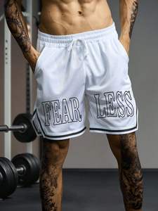 Pantalones Cortos de Baloncesto Personalizados de la Mejor Calidad, Unisex, Transpirables, de Talla Grande, con Estampado Degradado, 100% Poliéster - Product Image 6