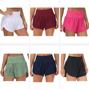 Pantalones cortos para correr para mujer, pantalones cortos de entrenamiento atléticos ligeros de secado rápido con forro, pantalones cortos con bolsillos para teléfono para mujer - Product Image 3