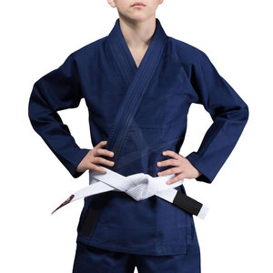 Uniforme de Karate de artes marciales para niños y adultos unisex, tela de taladro personalizada de algodón, Color blanco, venta al por mayor, traje de Karate - Product Image 1
