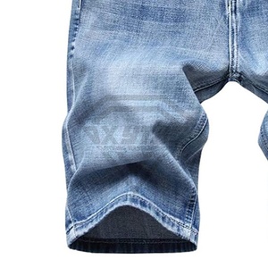 Vente chaude High Street Meilleure Mode Taille Élastique Hommes Short En Denim De Haute Qualité Conception Personnalisée et Logo Imprimé Hommes Short En Denim - Product Image 2