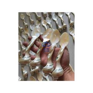 BLF Mother of <b>Pearl</b> Shell Spoon for Caviar Egg and Mousse Serving Hot Selling for Food Tasting Coffee Stirring - Product Image 1