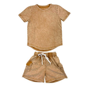 Ensemble court pour homme en coton 100% léger et extensible, style décontracté, séchage rapide, logo sur le devant - Product Image 3