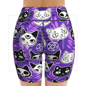 Pantalones cortos de algodón 100% de alta calidad para mujer con tamaño personalizado Diseño de impresión sublimada más nuevo Patrón sólido Ropa al aire libre - Product Image 4