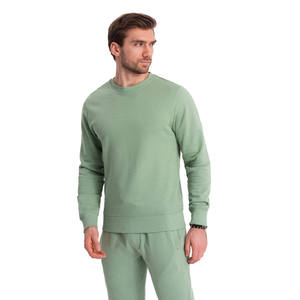 Ensemble 2 pièces décontracté pour homme : Sweat-shirt et pantalon de jogging en coton respirant, broderie personnalisée, col rond, pour le sport et le fitness - Product Image 2