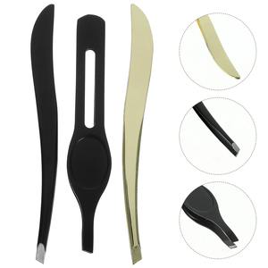 6 pièces en acier inoxydable pince à sourcils Mini Clip outils femmes maquillage créatif pince noir usage professionnel sourcil - Product Image 6