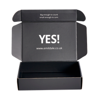 Cajas de Cartón Corrugado Personalizadas para Envíos, Laminación Mate, Grabado en Relieve, Reciclables, 50 Unidades, para Pequeñas Empresas, Embalaje de Regalos de Papel