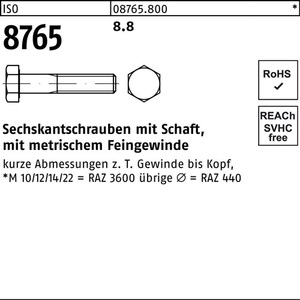 สลักเกลียวหกเหลี่ยม ISO 8765 M36 X 3 X 150 8.8 5 ชิ้น - Product Image 1