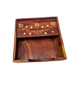 Meilleur vendeur en gros meilleure qualité porte-serviettes en bois pour restaurant hôtel boîte à mouchoirs porte-serviettes découpé au laser conception - Product Image 1