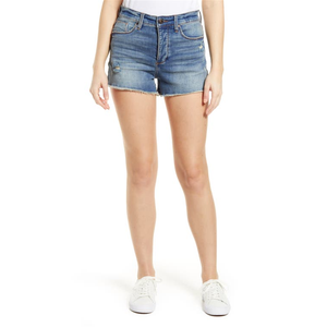 Pantaloncini Delon con Chiusura a Bottoni in Denim Taglia 27, Colore Venezia, con Elementi di Moda Vintage - Product Image 1