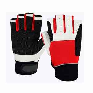 Venta caliente antideslizante gimnasio Fitness guantes personalizados Uso de entrenamiento guantes de levantamiento de pesas de cuero servicio OEM gimnasio Fitness guantes - Product Image 2