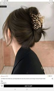 Clip à cheveux en forme de fleur, résine décorative, art déco, élégant, tempérament, pince à cheveux pour la tête, pince à cheveux pour femmes - Product Image 6