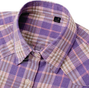 Chemise en flanelle surdimensionnée pour femme en coton doux tenue décontractée grande taille avec bouton moderne détail polyvalent et élégant - Product Image 2