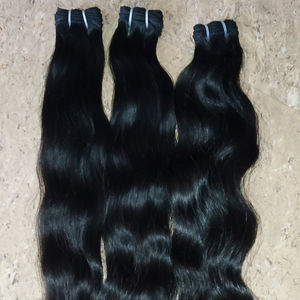 Unprocessed Body Wave Remy Grade Human Hair Extensions Raw Indian Hair <b>Weaving</b> <b>Machine</b> Double Weft Bundles - Product Image 6