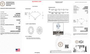 D Color VS1 Carity taille 1.00 Ct diamant poli labgrow forme ovale HPHT-CVD diamant bijoux diamants en vrac - Product Image 5