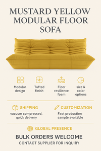 Ensemble de canapé compressé en mousse de haute qualité canapé de sol en Latex paresseux moderne chaise de lecture confortable pour meubles de maison - Product Image 6