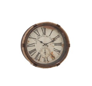 Horloge de table artistique en métal pour les intérieurs de maison horloge de table vintage rustique en fer avec des détails élégants horloge de table en fer en métal - Product Image 1