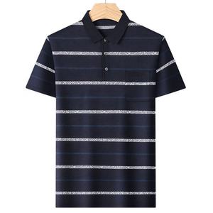 Summer Men Polo <b>T</b>-<b>Shirt</b> High Street Print Casual Short Sleeve Breathable Men's <b>Shirts</b> Turn-Down <b>Collar</b> Microfiber Polo <b>Shirts</b> - Product Image 3