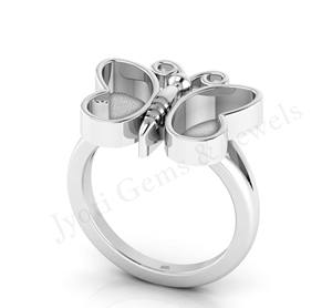 2025 fait à la main 925 en argent Sterling femmes bague de mariage réglable résine lunette oiseau amant conception Semi montage pierre bijoux résultats - Product Image 2