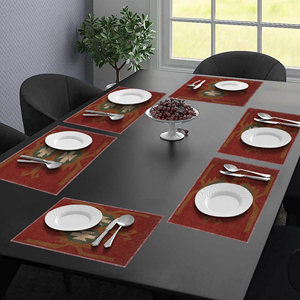 Entrega rápida al por mayor, Mantel Individual de yute de lana hecho a mano rectangular lavable personalizado, mantel elegante de lujo - Product Image 5