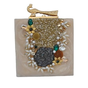 Fashionable Casted Resin Clutch Bag with Floral <b>Angel</b> Design for Wedding Decor & <b>Gifts</b> - Product Image 1