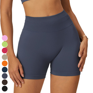<b>Women's</b> High Waist Plus Size Gym <b>Shorts</b> Solid Pattern High Street Biker Pockets Butt Lifting Workout Yoga Fitness <b>Shorts</b> XS - Product Image 2