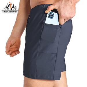 Pantalones cortos de gimnasio para hombre, Shorts ligeros para culturismo, secado rápido, para correr, entrenamiento atlético, ropa de deporte de FM LOGAN - Product Image 3