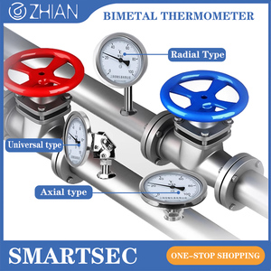 Venda Direta da fábrica OEM/ODM Personalizado Aço Inoxidável Industrial WSS Bimetálico Termômetro Rod Tipo Temperatura Instrumento - Product Image 6