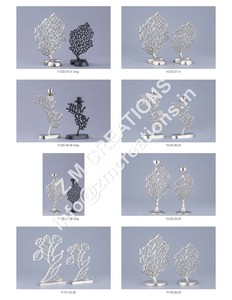 Porte-bougie en aluminium en forme d'arbre moderne, décoration de table, articles pour événements, sculpture d'arbre décorative, artisanat en métal - Product Image 2
