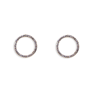 CUCOCUCA YXQ E432 Orecchini in acciaio inossidabile con brillantezza raffinata e placcatura in oro, design semplice con zirconi, adatti per l'uso quotidiano. - Product Image 1