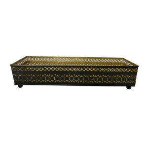 Rectangle Forme Métal Ovale Plateau Avent Bougeoir En Gros Fer Blanc Couleur Pour La Décoration De Noël À La Main Personnalisé En Vrac - Product Image 4