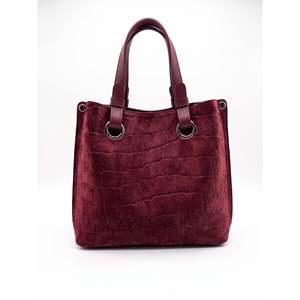 Bolso Estructurado en Gamuza Estampada Genuina y Cuero Dollaro - Hecho en Italia - Art. 26148 - Product Image 5