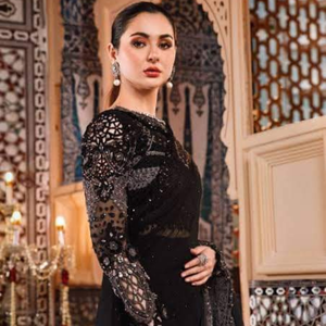 Ropa de fiesta de diseñador de cuerpo entero, Ropa Étnica bordada pesada para mujeres paquistaníes indias, estilo Boutique, saris para mujeres disponibles - Product Image 2