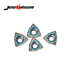 เม็ดมีดคาร์ไบด์ทังสเตน WCMT06T308-SF JS115P สำหรับเครื่องกลึง CNC เครื่องมือตัดกลึง - Product Image 1