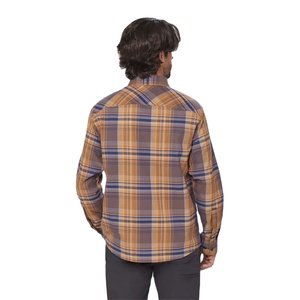 เสื้อเชิ้ตแขนยาวสำหรับผู้ชายเสื้อเชิ้ตผ้าสักหลาดผ้าฝ้ายลายสก็อตติดกระดุมลายสก็อตสไตล์วินเทจเสื้อเชิ้ตผ้าสักหลาดประดับพลอยเทียมแบบสั่งทำ - Product Image 6