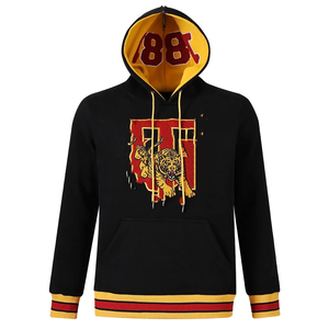 เสื้อฮู้ดกันหนาวขนแกะหนาพิมพ์ลาย Tuskegee Black PREP 1881 streetwear hoodie | ฤดูใบไม้ร่วง/ฤดูหนาว - Product Image 1