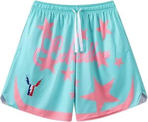 Pantalones cortos de baloncesto personalizados de malla para hombre, lisos, al por mayor, para sublimación, para universidades y deportes - Product Image 1