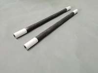 Pemanas Silikon Karbida Tipe I U W Suhu Tinggi 1400C 1500C Kustom RA, Berbentuk Batang SiC 2.8*160mm 350MPa